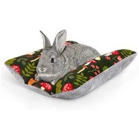 Ledander Tierdecke Kaninchenbett für Kaninchenkäfig - Verdickte, weiche Plüschmatte zur, Waschbares Zwei-Seiten Plüschkissen Matratze für Kleintiere