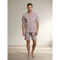 Henry Terre Shorty Pyjama Set Kurz - Karl Uni Shorts Brusttasche