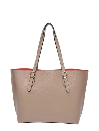 Isabella Rhea Beige Rindsledertasche