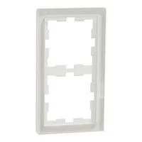 Merten Rahmen 2f.kristallws D-Life Glas MEG4020-6520 weiß, Retail