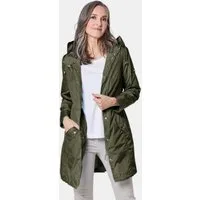 GOLDNER Outdoorjacke Modischer Regenparka mit Kapuze Individuelle Weitenregulierung durch Tunnelzüge und variablen Kragen