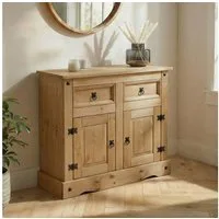 CARO-Möbel Sideboard SALSA, Kommode mit Stauraum im Mexiko Stil, Buffetschrank Landhausstil natur