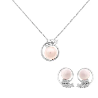 Orphelia 'Alanna' Damen 925 Sterling Silber Set: Kettenanhänger + Ohrringe - Silber SET-7117