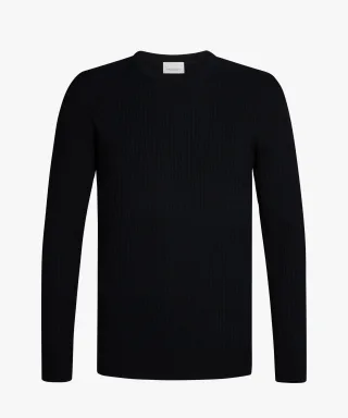 Profuomo - PULLOVER CREW NECK NAVY navy - Gr. - XL
