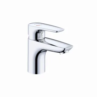 Kludi PURE & SOLID Waschtischarmatur 75 EcoPlus, o. Ablaufgarnitur chrom, 343890575WR4 343890575WR4