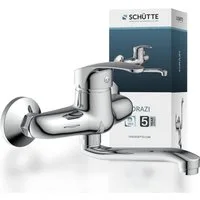 Schütte Spültischarmatur ORAZI schwenkbarer Wasserhahn Küche für Wandmontage