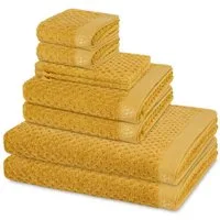 ROSS Handtuch Set Harmony, Walkfrottee (Spar-Set, 8-St), 2 X Wasch- 2 X Gäste- 2 X Dusch- 2 X Handtuch im Set - Baumwolle