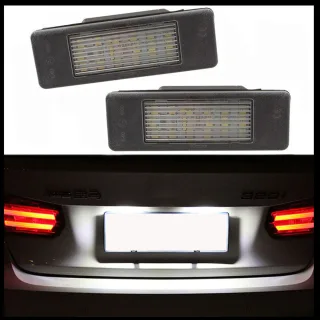 2x LED PREMIUM Kennzeichenbeleuchtung für Peugeot 307 308 407 607 807 Expert