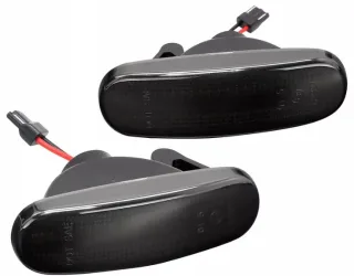 2x LED Seitenblinker Blinker in Schwarz Smoke SET für Fiat Doblo Fiorino Idea Linea Multipla