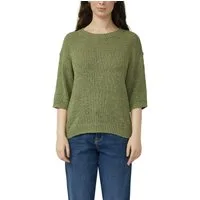 s.Oliver 3/4 Arm-Pullover Strickpullover mit Rundhals