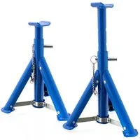 Bituxx Unterstellbock 3000 kg Blau, 3000 kg max. Belastbarkeit, (Spar-Set, 2-St., MS-17350), Traglast 3T, klappbar