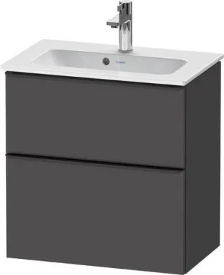 Duravit D-Neo Waschtischunterbau wandhängend Graphit Matt 610x372x625 mm - DE43680BD490000 DE43680BD490000