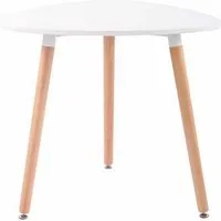 TPFLiving Küchentisch Awen (Pflegeleicht und langlebig, Moderner Tisch mit praktischer Nutzung in stilvoller Optik), Maße (TxBxH): 80 x 80 x 75cm - Farbe: weiß