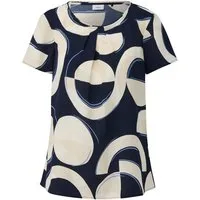 s.Oliver BLACK LABEL Kurzarmbluse mit All-Over Print