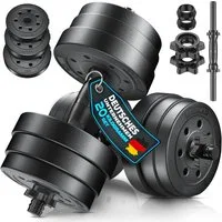 RE:SPORT Hantel RE:SPORT® Kurzhantel Set 15 - 40 kg Hantelset Hantel Krafttraining, (für Muskelaufbau, Workout & Zuhause, mit Gewichten & 4 Sternverschlüsse Fitness Kurzhantel), Hanteln Set verstellbar mit 2 Kurzhanteln Hantel