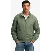 Superdry Parka CLASSIC HARRINGTON JACKET Relaxed Fit, mit hochschließendem Kragen, aus Polyester und Baumwolle