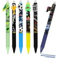 Online Pen Gelroller magiXX Fun Sport & Games, Radierbare Gelschreiber, 6 Stück, radierbar, 6er Set, löschbar, nachfüllbar