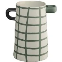 ASA SELECTION Dekovase rayu Vase grün kariert 17cm (Vasen)
