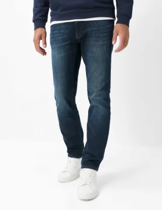 Brax Herren Jeans Style CHUCK SHINY BLUE USED, denim blau, Gr. 46/34