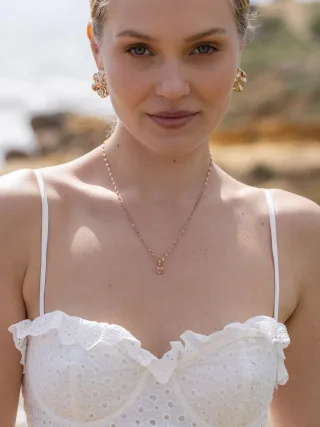 PURELEI Rosen Charm Anhänger - Geburtsblume Juni