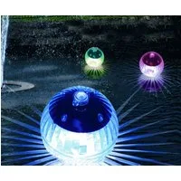 Spetebo LED Teichleuchte Teichbeleuchtung mit Farbwechsel - 4er Set, Farbwechsel, LED, Farbwechsel, Kugelleuchte Gartenbeleuchtung Solar-Kugeln