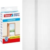 tesa Insektenschutz-Tür Insect Stop Standard Fliegengitter für Türen - 2x 0.65 m : 2.2 m, (Packung, 2-St., Fliegennetz, Klettband), Insektenschutzgitter -Fliegenetz ohne Bohren-zuschneidbar