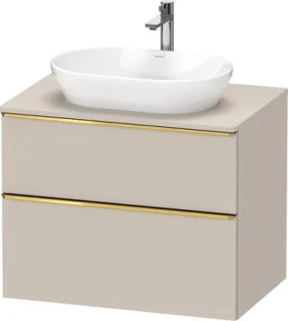 Duravit D-Neo Konsolenwaschtischunterbau wandhängend Taupe Matt 800x550x664 mm - DE4967034910000 DE4967034910000