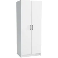 Masseno Drehtürenschrank ZEFIRO 75 cm Kleiderschrank 2 Türen Schlafzimmerschrank Weiß
