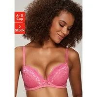 petite fleur by Lascana Balconette-BH (Packung, 2 Stück) mit hübscher Spitze, Dessous