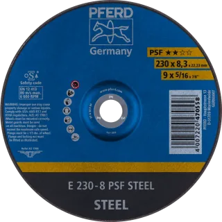 PFERD TOOLS Schruppscheibe E Universallinie PSF STEEL für Stahl - 62023834