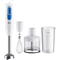 Braun Stabmixer MultiQuick 2 MQ 20.236 M - 600 W, 2 Geschwindigkeiten, Edelstahl, 600 W, Leicht, 500 ml Zerkleinerer, Schneebesen, Zubehör spülmaschinenfest