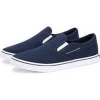 Tommy Hilfiger VULC CORE SLIP ON Slip-On Sneaker Freizeitschuh, Halbschuh, Slipper mit seitlichem Logoschriftzug