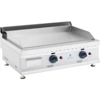Royal Catering Gasgrill Doppel Griddleplatte 2 x 3100 W glatt Gasbräter 74,5x40cm Propan Butan