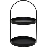Grafelstein Etagere Etagere MARIT schwarz aus Metall modernes Design H46cm Metalletagere m