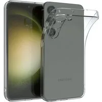 EAZY CASE Handyhülle Slimcover Clear für Samsung Galaxy S23 6,1 Zoll, durchsichtige Hülle Ultra Dünn Silikon Backcover TPU Telefonhülle Klar