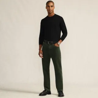 Feincord-Hose Straight Fit für Herren, Herren, size: regular, Grün, Baumwolle/Baumwoll-Mischung, by Lands' End