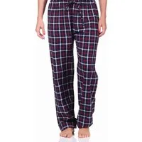 Normann Pyjama Damen Flanell Schlafanzug Hose kariert aus Baumwolle - 222 222 15 870
