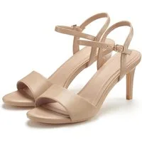 LASCANA Sommerschuh, offener Schuh, Sandale, Sandalette, Riemchensandalette High-Heel-Sandalette klassisch elegantes Design VEGAN