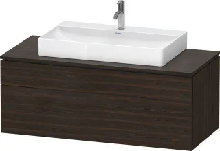 Duravit L-Cube Konsolenwaschtischunterbau wandhängend Nussbaum gebürstet Matt 1220x550x482 mm - LC48 LC4882069690000