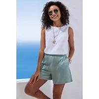 Beachtime by Lascana Blusentop aus Musselin, Ärmelloses Top