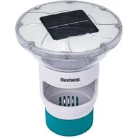 Bestway Chlordosierschwimmer Dosierschwimmer SolarGlow, Solar LED-Licht, bis zu 8 Stunden Leuchtdauer