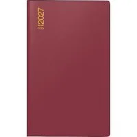 RIDO Taschenkalender rido/idé 7046892297 Taschenkalender Mod. M-Planer 2027 A6, bordeaux