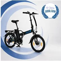 smartEC E-Bike Klapprad 20 Zoll E-Faltrad Camp-20H Pedelec Schwarz smartEC, 7 Gang Shimano Tourney Schaltwerk, Kettenschaltung, Hinterrad-Nabenmotor, 562.00 Wh, (1 Paket, 6 tlg., Akku mit Ladegerät), Damen/Herren Unterstützung 25 km/h Anfahrhilfe Sch