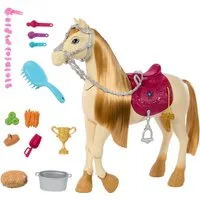 Barbie Anziehpuppe Mysteries: Das geheimnisvolle Pferdeabenteuer Spielzeugpferd, interaktiv, mit Sound