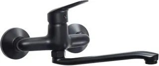 Neuesbad Serie 270 Schwarz Wandmontage Spültischarmatur NB1DEBMON80M1