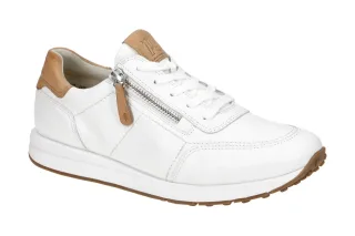 Paul Green Damen-Sneaker 4085-04 Wei?/Simba Kalbleder Frottee-Futter Super Soft