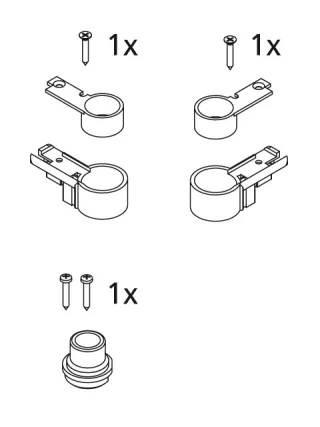 Kermi EBI2012 Set Lager, weiss, 2534155 2534155