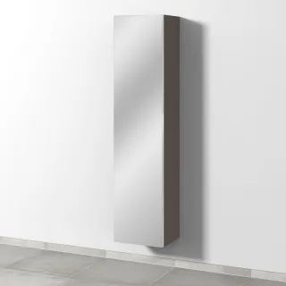 Sanipa 3way Hochschrank mit 1 Doppelspiegeltür, Taupe-Matt BP1521T
