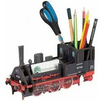 WERKHAUS® Aufbewahrungsbox Werkhaus - Stiftebox Dampflok T3 Stifte- Köcher Halter WE2100