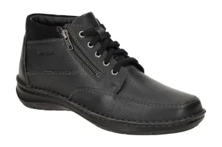 Josef Seibel Herren Winterstiefel 44984 Schwarz Glattleder Warmfutter - Wechs...